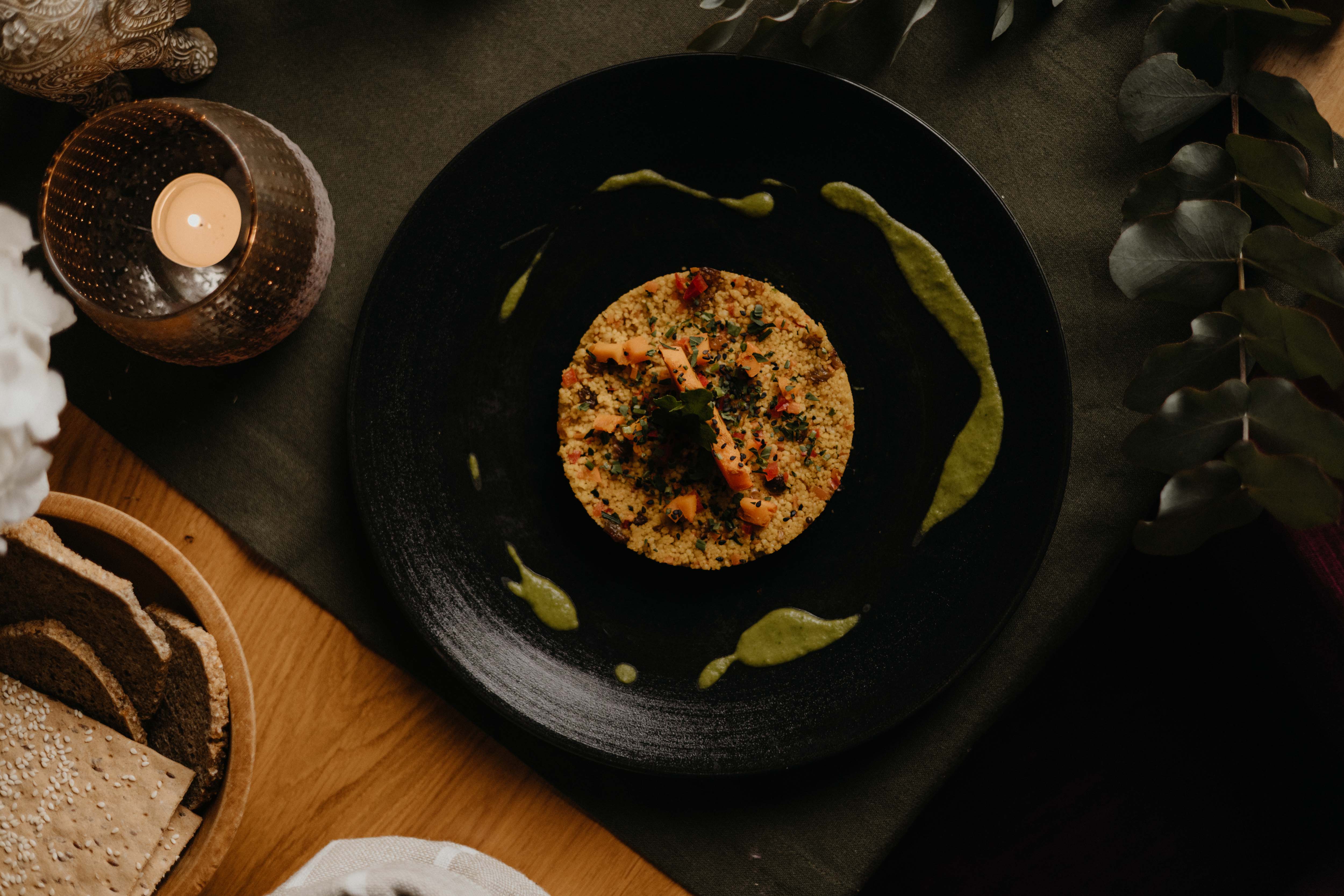 Couscous salad with pumpkin and carrot